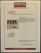 Load image into Gallery viewer, 1957 Baseball New York Yankees Mickey Mantle Kubek Larsen Photo World Series LOA
