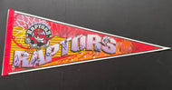1995-96 Toronto Raptors Inaugural NBA Basketball Season Team Signed Pennant LOA