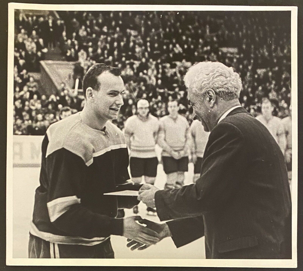 1965 Vintage USSR Russian Hockey Type 1 Photo Alexander Almetov Receiving Award