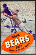 1955 NFL Chicago Bears Football Media Guide Yearbook George Halas Vintage Vtg