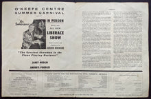 Load image into Gallery viewer, Liberace Autographed Program Signed 1965 Concert Toronto O'Keefe Centre JSA COA
