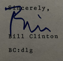 Load image into Gallery viewer, 1984 Signed Letter President Bill Clinton Arkansas Governor Re-election JSA LOA
