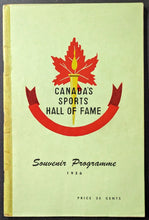Load image into Gallery viewer, 1956 Canada Sports Hall Of Fame Souvenir Programme Vintage Canadian Publication
