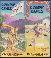 1932 Los Angeles Summer Olympics Travel Brochure Vintage Sports Historical