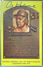 Load image into Gallery viewer, 1964 Cooperstown Baseball HOF Yellow Plaque Post Card Signed Al Kaline PSA/DNA
