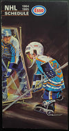 1984-85 Vintage NHL Hockey Schedule Esso Sked National Hockey League