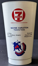 Load image into Gallery viewer, 1974-75 Toronto Toros Wayne Carleton 7-Eleven Plastic Cup WHA Hockey Vintage
