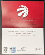 Load image into Gallery viewer, Pascal Siakam Autographed Black Jordan Jumpman Raptors Jersey Signed NBA COA
