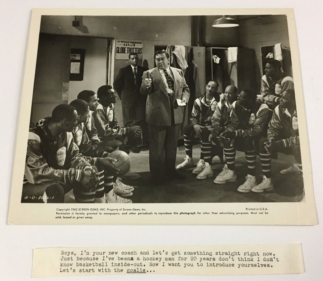 1962 HARLEM GLOBETROTTERS Movie Photo Lobby Card Vintage Basketball Rare
