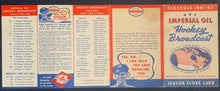 Load image into Gallery viewer, 1941-42 Imperial Oil NHL Pocket Schedule Vintage Hockey Sports Calendar
