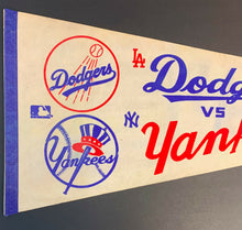 Load image into Gallery viewer, 1978 World Series Pennant Los Angeles Dodgers vs New York Yankees MLB Baseball

