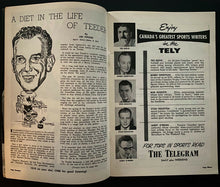Load image into Gallery viewer, 1957 OHA Major Jr A Hockey Program Maple Leaf Gardens Blackhawks vs Marlboros
