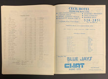 Load image into Gallery viewer, 1979 Medicine Hat Blue Jays Baseball Program vs Calgary Lethbridge Vintage
