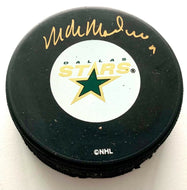 Mike Modano Signed Dallas Stars Hockey Puck Autographed NHL