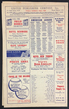 Load image into Gallery viewer, 1948 MLB Baseball Scorebook Chicago White Sox vs Washington Senators Unscored
