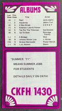 Load image into Gallery viewer, 1971 CKFH Radio Survey Record Chart Toronto Music Donny Osmond The Doors May 17
