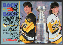 Load image into Gallery viewer, 1992-1993 Stanley Cup Champions Pittsburgh Penguins Calendar - 22 Player Autos
