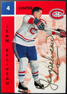1995/96 Parkhurst Hockey Jean Beliveau Signed Gold Autographed NHL Hockey Card