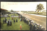 1900's Woodbine Race Track Postcard Vintage Toronto Ontario Horse Racing