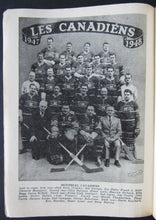 Load image into Gallery viewer, 1949 Hendy Hockey Guide Rules Records and Schedule + Who&#39;s Who in Hockey NHL
