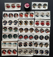 1990's Star Puck Inc. Players Stickers Applied To Pucks 20 NHL Hockey Players