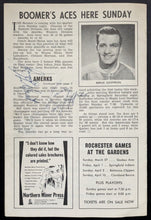Load image into Gallery viewer, 1966 Rochester Americans v. Hershey Hockey Program Multi-Autographed AHL Signed
