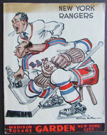 1959 Madison Square Garden NHL Program Boston Bruins vs NY Rangers Monty Hall
