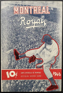 1946 International League Baseball Program Montreal Royals Jackie Robinson RBI
