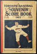 1922 Toronto Maple Leaf Baseball Club Souvenir Score Book Vintage Program
