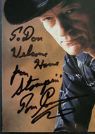 1992 Signed Canadian Icon Stompin' Tom Connors Autographed Postcard Hockey Song