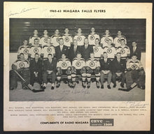 Load image into Gallery viewer, 1962-63 Niagara Falls Flyers OHA Hockey Team Signed Photo Bill Goldsworthy +
