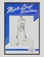 Load image into Gallery viewer, 1964 NHL Hockey Program Toronto Maple Leafs v New York Rangers George Armstrong
