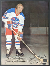Load image into Gallery viewer, C1970s Bobby Hull Autographed Signed WHA Winnipeg Jets Photo Vintage Hockey
