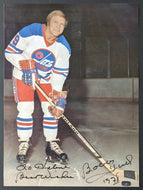 C1970s Bobby Hull Autographed Signed WHA Winnipeg Jets Photo Vintage Hockey