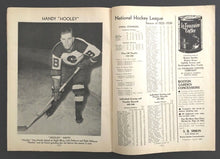Load image into Gallery viewer, 1937 Boston Garden NHL Sports Program New York Americans vs Boston Bruins Hockey
