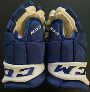 Auston Matthews Game Used Worn Hockey Gloves CCM 2019 NHL + MLSE LOA