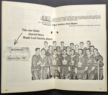 Load image into Gallery viewer, 1963/64 Toronto Maple Leafs Information Book NHL Hockey Media Guide Stanley Cup
