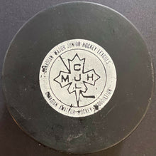 Load image into Gallery viewer, 1972 Sudbury Wolves OHA Major Jr. A Game Puck Vintage Hockey Used CMJHL
