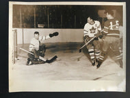 1952 NHL Hockey Toronto Maple Leaf Gardens Press Photo Harry Lumley Ted Kennedy