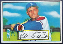 Load image into Gallery viewer, 1952 Topps Baseball Bob Elliot #14 Boston Braves Vintage MLB Card
