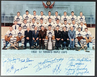 1950/51 Toronto Maple Leafs Stanley Cup Autographed Team Photo Signed x11  JSA