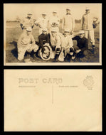 1900's Baseball Team Postcard Sponsored Minerva Paint Old Photo VTG Historic