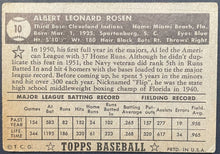 Load image into Gallery viewer, 1952 Topps Baseball Al Rosen #10 Cleveland Indians MLB Trading Card Vintage
