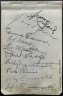 1936-37 Signed NHL 9 Montreal Maroons + Leafs Coach Dick Irvin Autographed