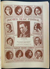 Load image into Gallery viewer, 1925 Very Rare Madison Square Garden Grand Opening Gala Music Festival Program
