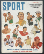 1956 Sport Magazine 10th Anniversary Issue Top Performers of Decade Cover