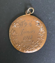 Load image into Gallery viewer, 1913 Vintage Junior Soccer Football Medal Vtg
