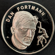 1972 Dan Fortmann Pro Football Hall Of Fame Medal Franklin Mint 1 Troy Oz NFL