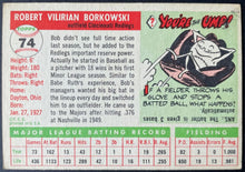 Load image into Gallery viewer, 1955 Topps Baseball #74 Bob Borkowski Cincinnati Redlegs Vintage MLB Card
