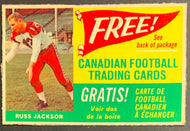 1963 CFL Post Cereal Box Front Football Card Star Player Eagle Day Vintage  Rare
